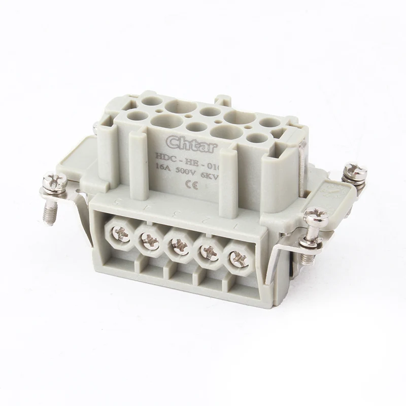 M/F 10 পিন ইনসার্ট হেভি ডিউটি ​​কানেক্টর